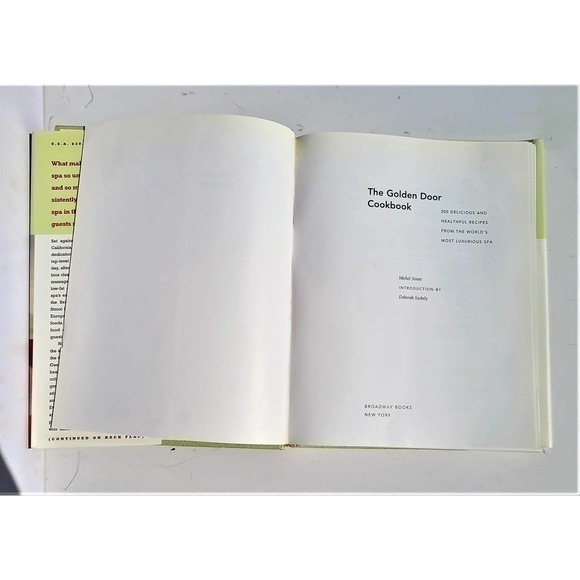The Golden Door Cookbook by Michael Stroot 1997 Signed Cookbook‎ Hardcover Book - Picture 8 of 13